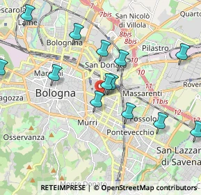 Mappa Via Massarenti Giuseppe, 40138 Bologna BO, Italia (2.295)