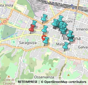 Mappa Via Giuseppe Galletti, 40134 Bologna BO, Italia (0.8355)