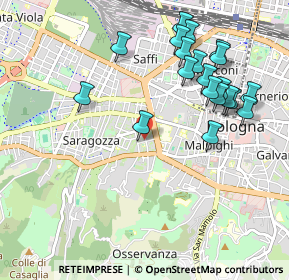 Mappa Via Giuseppe Galletti, 40134 Bologna BO, Italia (1.0815)