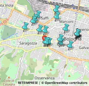 Mappa Via Giuseppe Galletti, 40134 Bologna BO, Italia (0.9075)