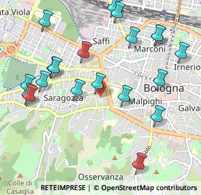 Mappa Via Giuseppe Galletti, 40134 Bologna BO, Italia (1.1965)