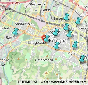 Mappa Via Giuseppe Galletti, 40134 Bologna BO, Italia (2.31909)