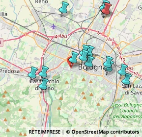 Mappa Via Irma Bandiera, 40134 Bologna BO, Italia (4.055)