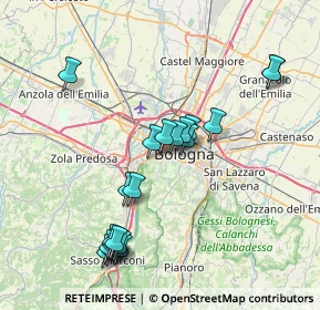 Mappa Via Irma Bandiera, 40134 Bologna BO, Italia (7.8555)