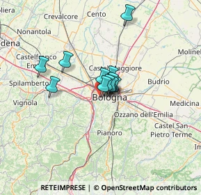 Mappa Via dal Lino, 40134 Bologna BO, Italia (7.63083)