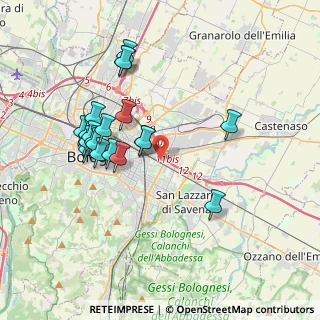 Mappa Via Guelfa, 40138 Bologna BO, Italia (3.672)