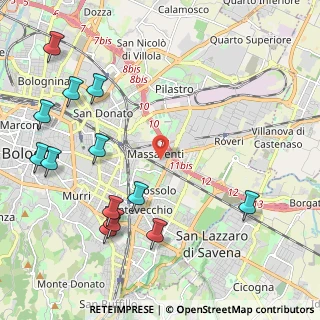 Mappa Via Guelfa, 40138 Bologna BO, Italia (2.75308)