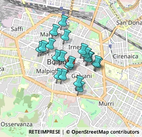 Mappa Piazza del Francia, 40124 Bologna BO, Italia (0.5995)