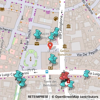 Mappa Piazza del Francia, 40124 Bologna BO, Italia (0.06818)