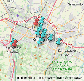 Mappa Piazza del Francia, 40124 Bologna BO, Italia (2.26417)