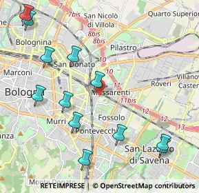 Mappa Via del Parco, 40138 Bologna BO, Italia (2.52583)