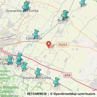 Mappa Via Roma, 40054 Budrio BO, Italia (6.61583)