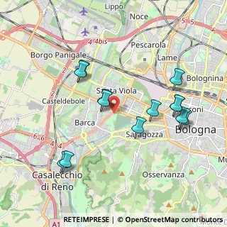 Mappa Via Saragat Giuseppe, 40133 Bologna BO, Italia (1.97385)