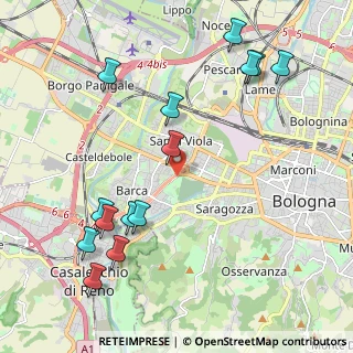 Mappa Via Saragat Giuseppe, 40133 Bologna BO, Italia (2.49214)