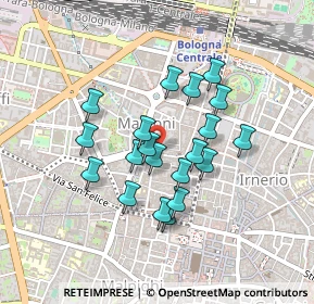 Mappa Via Santa Maria Maggiore, 40121 Bologna BO, Italia (0.3605)