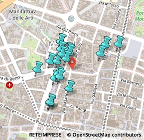 Mappa Via Santa Maria Maggiore, 40121 Bologna BO, Italia (0.184)