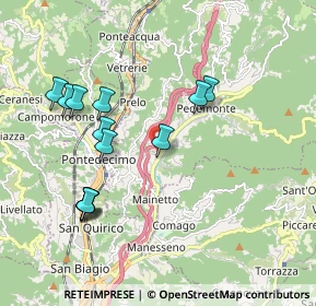 Mappa Castagna, 16010 Serra Riccò GE, Italia (1.96462)