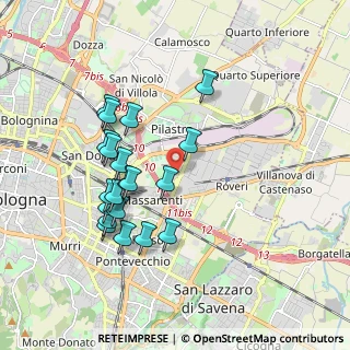 Mappa Via Scipione Innocenti, 40138 Bologna BO, Italia (1.8135)