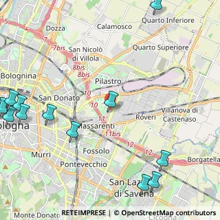 Mappa Via Scipione Innocenti, 40138 Bologna BO, Italia (3.39615)