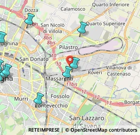 Mappa Via Scipione Innocenti, 40138 Bologna BO, Italia (3.09091)