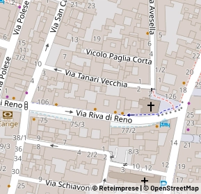Mappa 40121 Bologna BO, Italia (0.01538)
