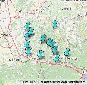 Mappa Regione Pian Lea, 12050 Niella Belbo CN, Italia (11.46176)
