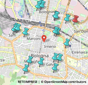 Mappa 40121 Bologna BO, Italia (1.215)