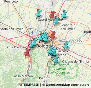 Mappa 40121 Bologna BO, Italia (5.56688)