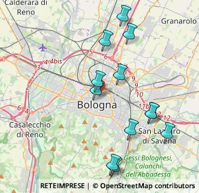 Mappa 40121 Bologna BO, Italia (4.06167)