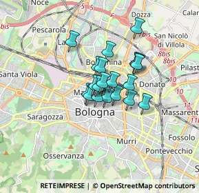 Mappa 40121 Bologna BO, Italia (1.0175)