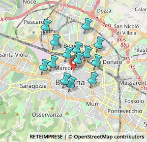 Mappa 40121 Bologna BO, Italia (1.25857)