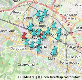 Mappa 40121 Bologna BO, Italia (1.322)