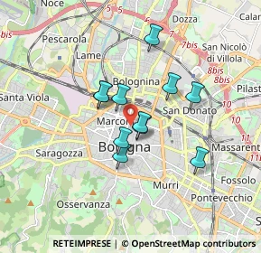 Mappa 40121 Bologna BO, Italia (1.27636)