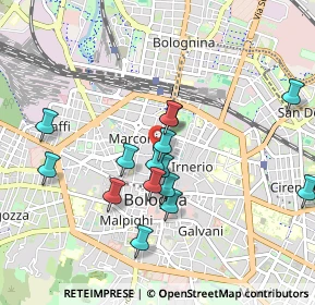 Mappa Via dei Falegnami, 40121 Bologna BO, Italia (0.86933)