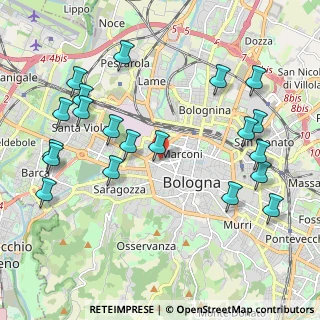 Mappa Via Lenzi Ugo, 40122 Bologna BO, Italia (2.427)