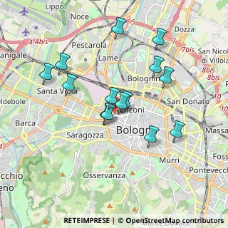 Mappa Via Lenzi Ugo, 40122 Bologna BO, Italia (1.68071)