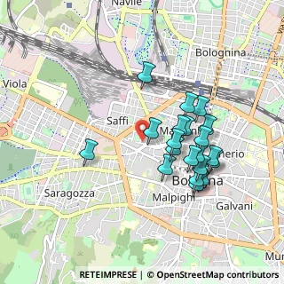 Mappa Via Lenzi Ugo, 40122 Bologna BO, Italia (0.833)