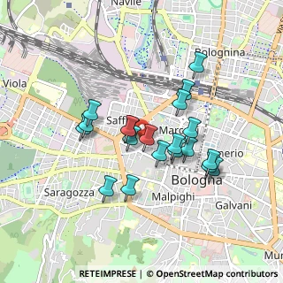 Mappa Via Lenzi Ugo, 40122 Bologna BO, Italia (0.7525)