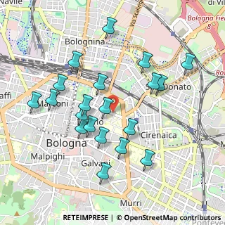 Mappa Porta San Donato, 40126 Bologna BO, Italia (0.9635)