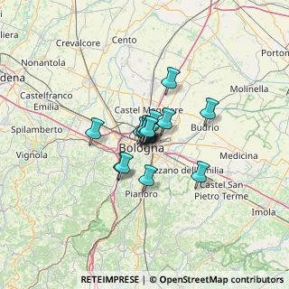 Mappa Porta San Donato, 40126 Bologna BO, Italia (6.46375)