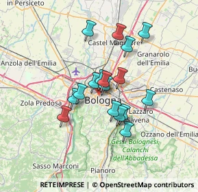 Mappa 40122 Bologna BO, Italia (5.29118)