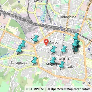 Mappa 40122 Bologna BO, Italia (1.197)