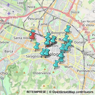 Mappa 40122 Bologna BO, Italia (1.192)