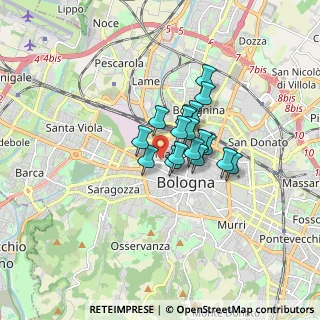Mappa 40122 Bologna BO, Italia (1.01389)