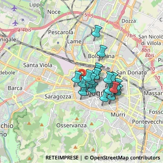 Mappa 40122 Bologna BO, Italia (1.2085)