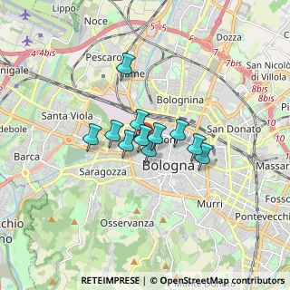 Mappa 40122 Bologna BO, Italia (1.03636)