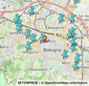 Mappa 40122 Bologna BO, Italia (2.43833)