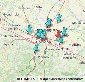 Mappa 40122 Bologna BO, Italia (8.77154)