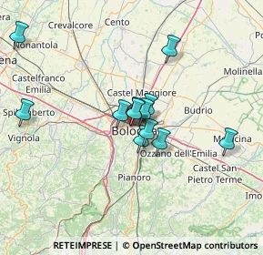 Mappa 40122 Bologna BO, Italia (10.90583)