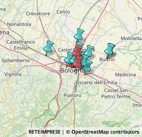 Mappa 40122 Bologna BO, Italia (6.57714)